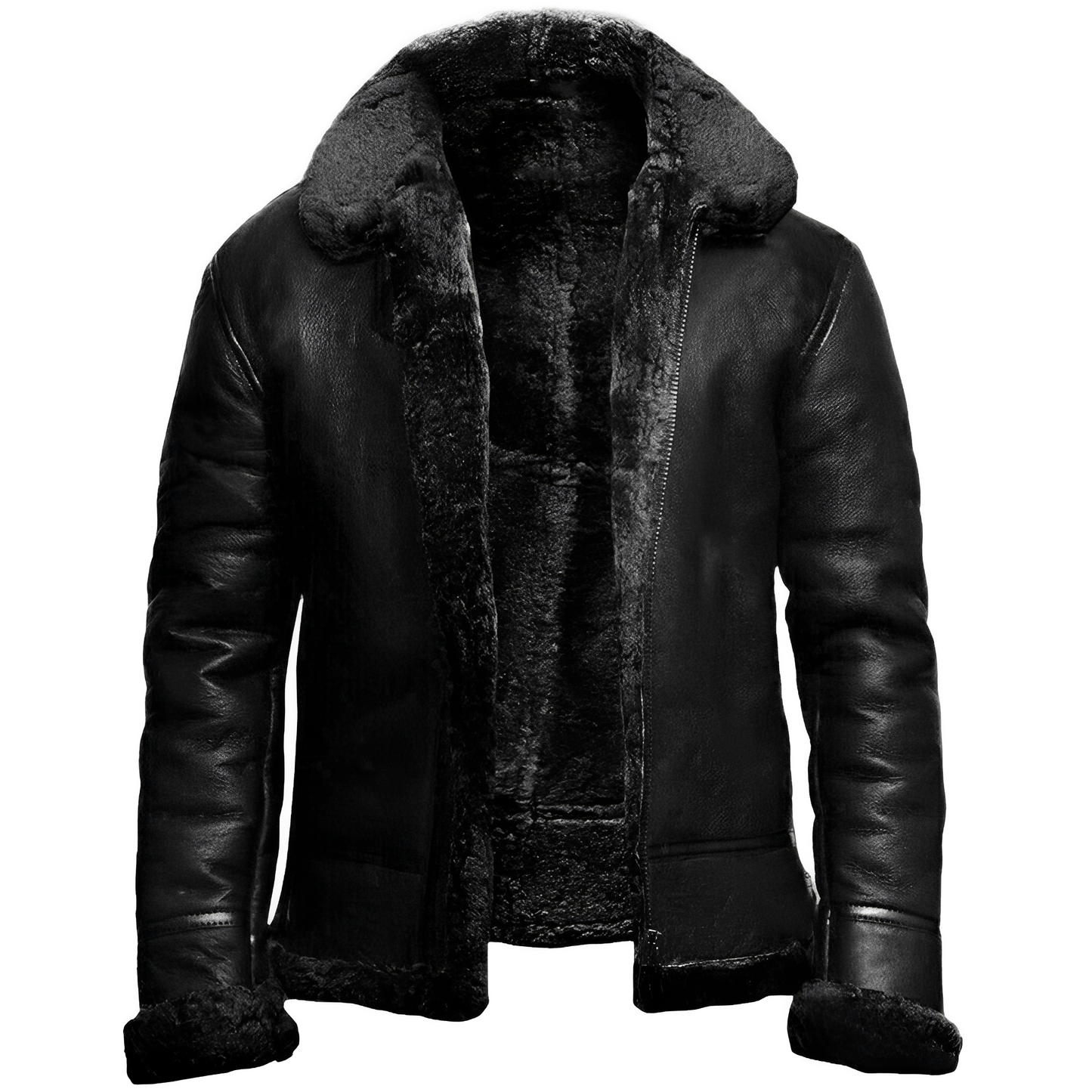 Tristan - Klassisk læderjakke med reverskrave til herrer