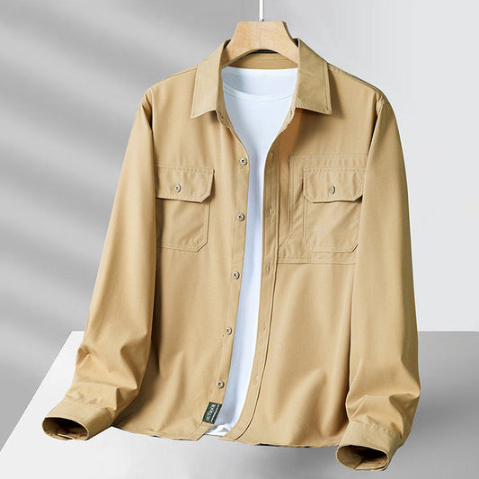 Philip - Afslappet langærmet skjorte med lommer til herrer