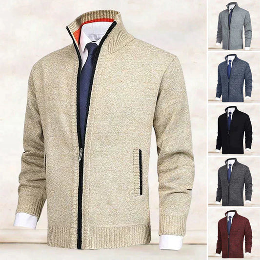 Saber – Cardigan med stående krave