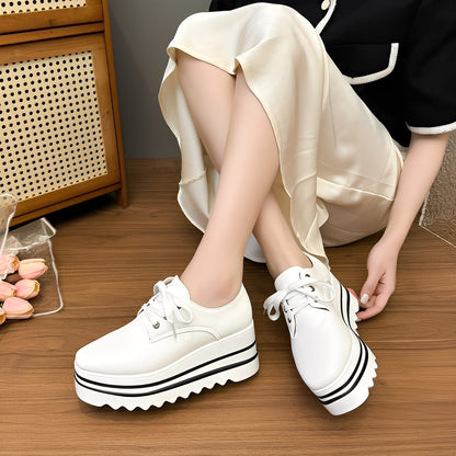 Joanne - Moderne Plateau-Sneakers med tyk sål til damer