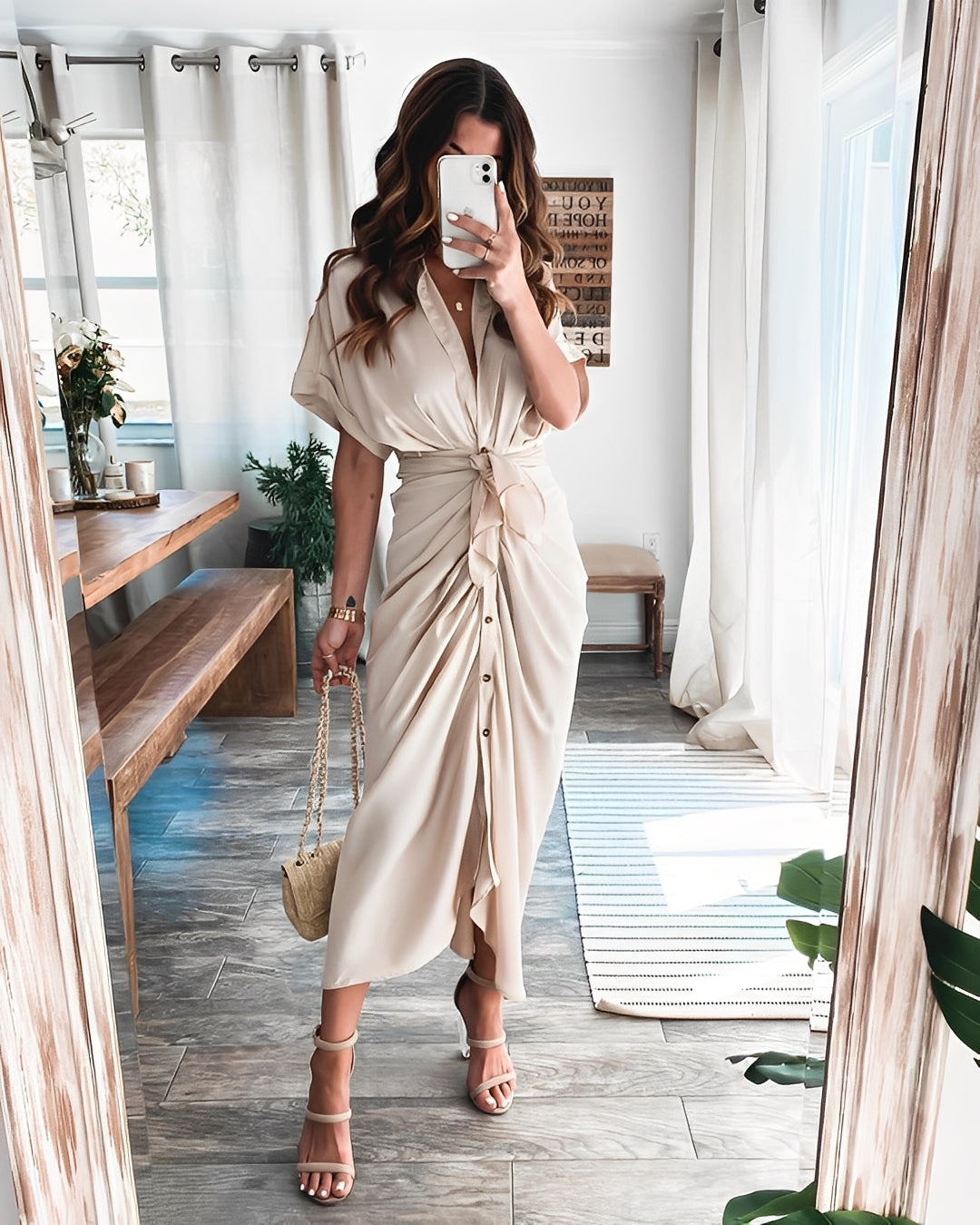 Antoinette - Lang elegant kjole til kvinder