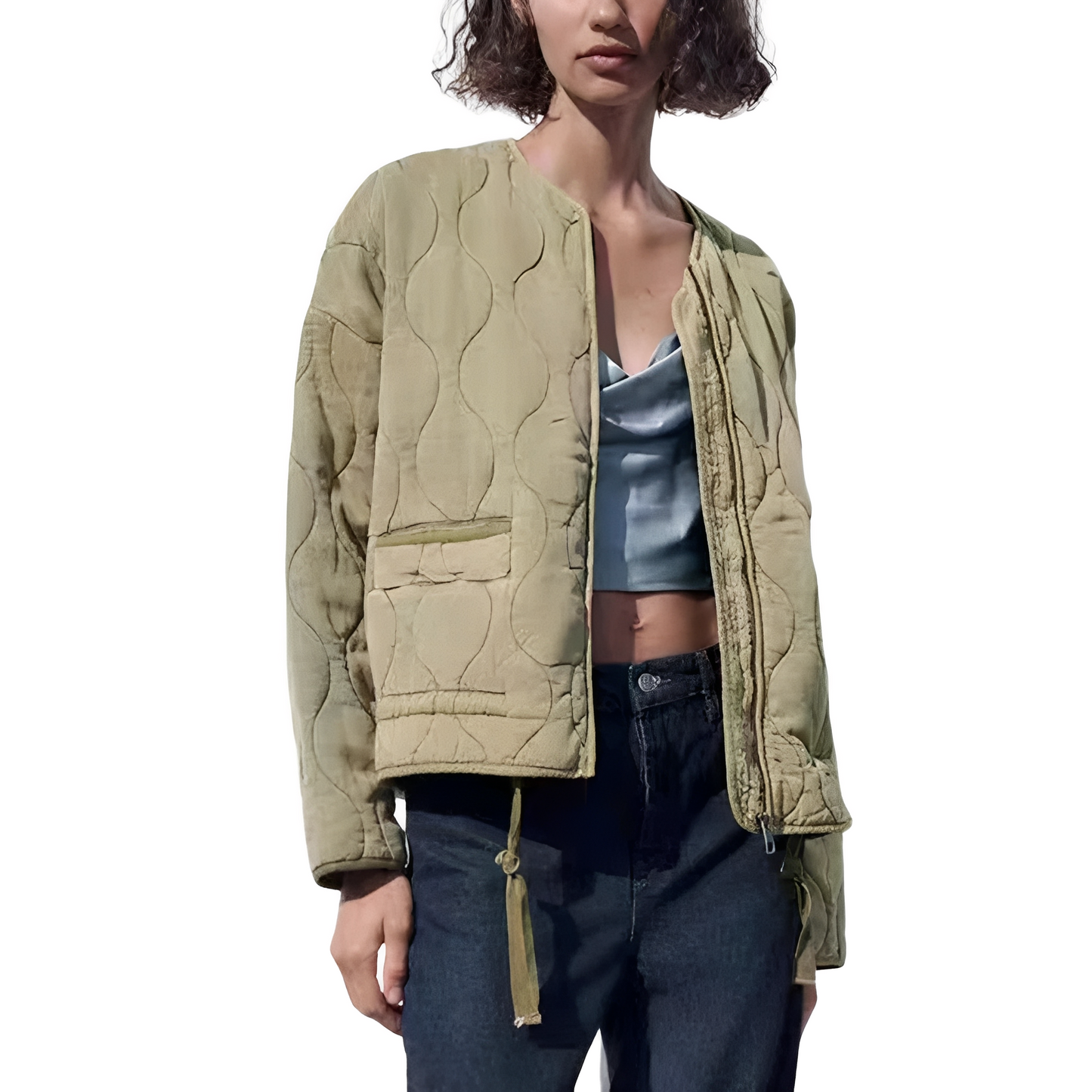 Chloe - Stilfuld, løst siddende vatteret jakke til damer