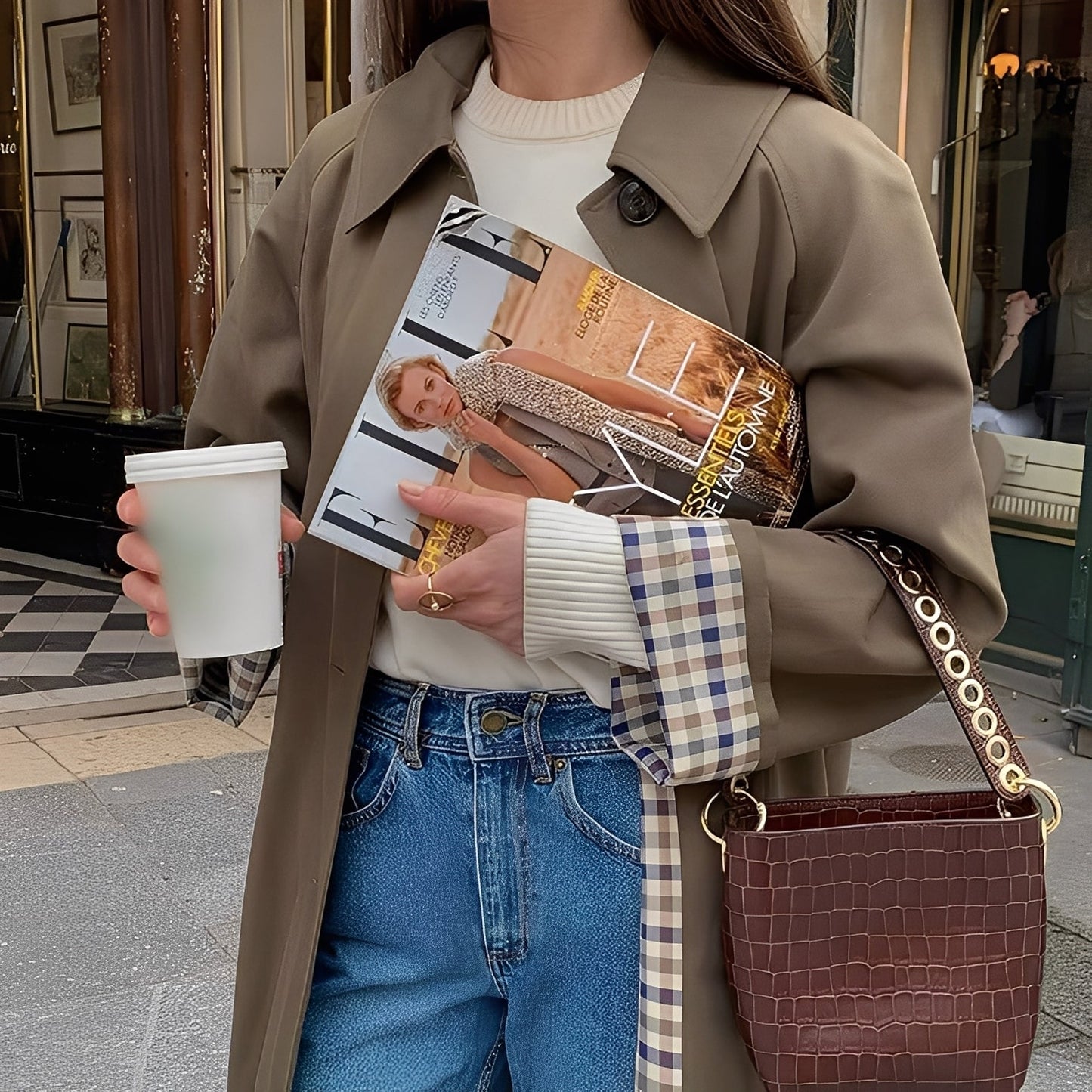 Connie - Moderne lange trenchcoat til damer