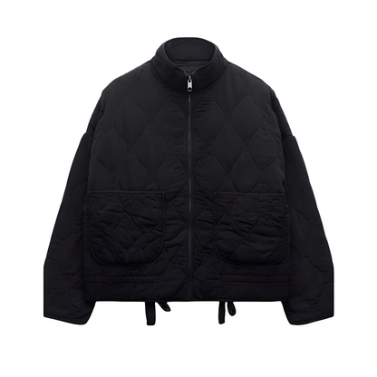 Honora - Klassisk, løs vatteret jakke til damer