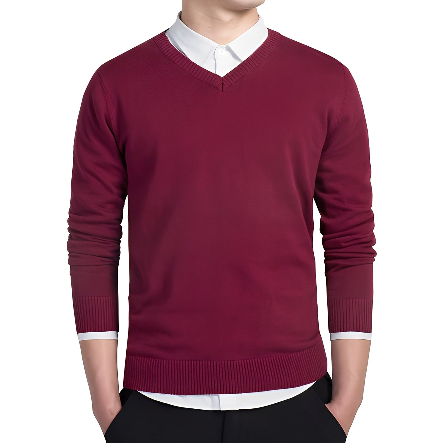 Tom - V-hals cashmere sweater til mænd