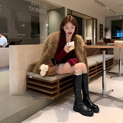 Christine - Elegante lange læderstøvler til kvinder