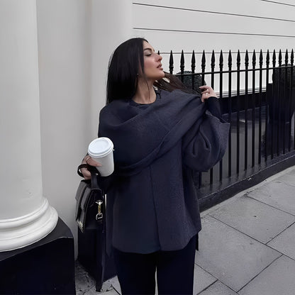 Shelley - Elegant strikket frakke til damer