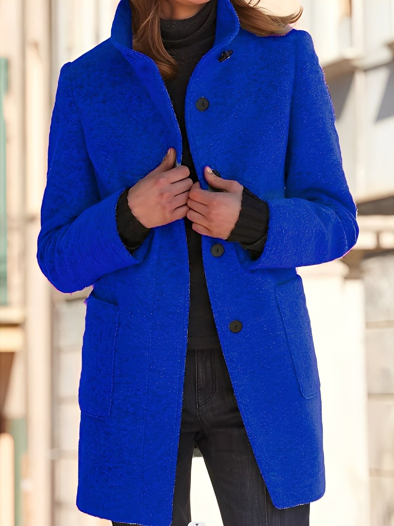 Julissa - Varm vinterfrakke med lomme til kvinder