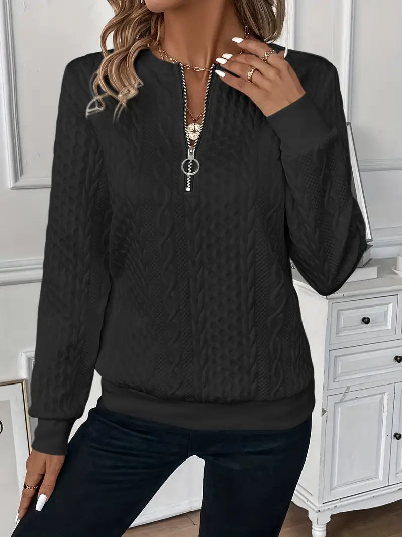 Alessia – Pullover med lynlås