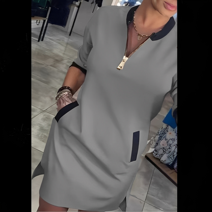 Angelena - Chic kjole med lange ærmer til kvinder