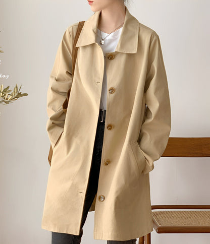 Rachael - Afslappet enradet trenchcoat til damer