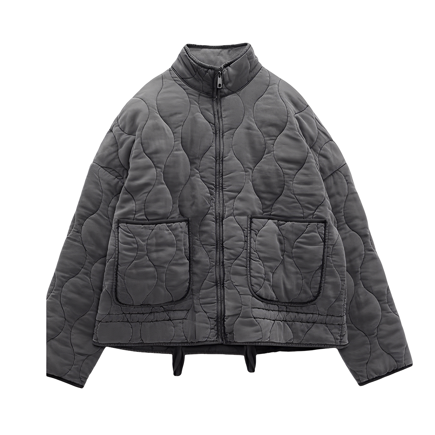 Honora - Klassisk, løs vatteret jakke til damer