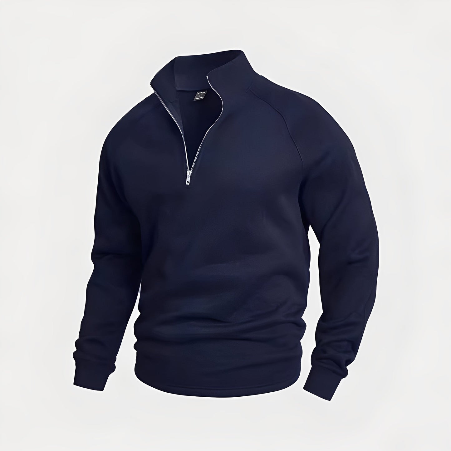 Wiley - Afslappet Fleece-Pullover med Lynlås til Herrer
