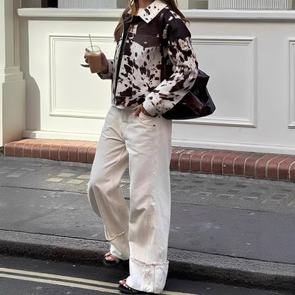 Beatrice - Stilfuld jakke med mønster til damer