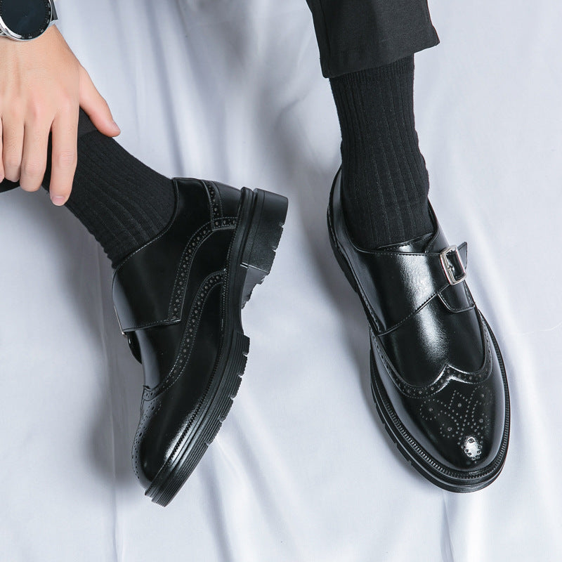Jasper - Formelle lædersko med spænde til herrer