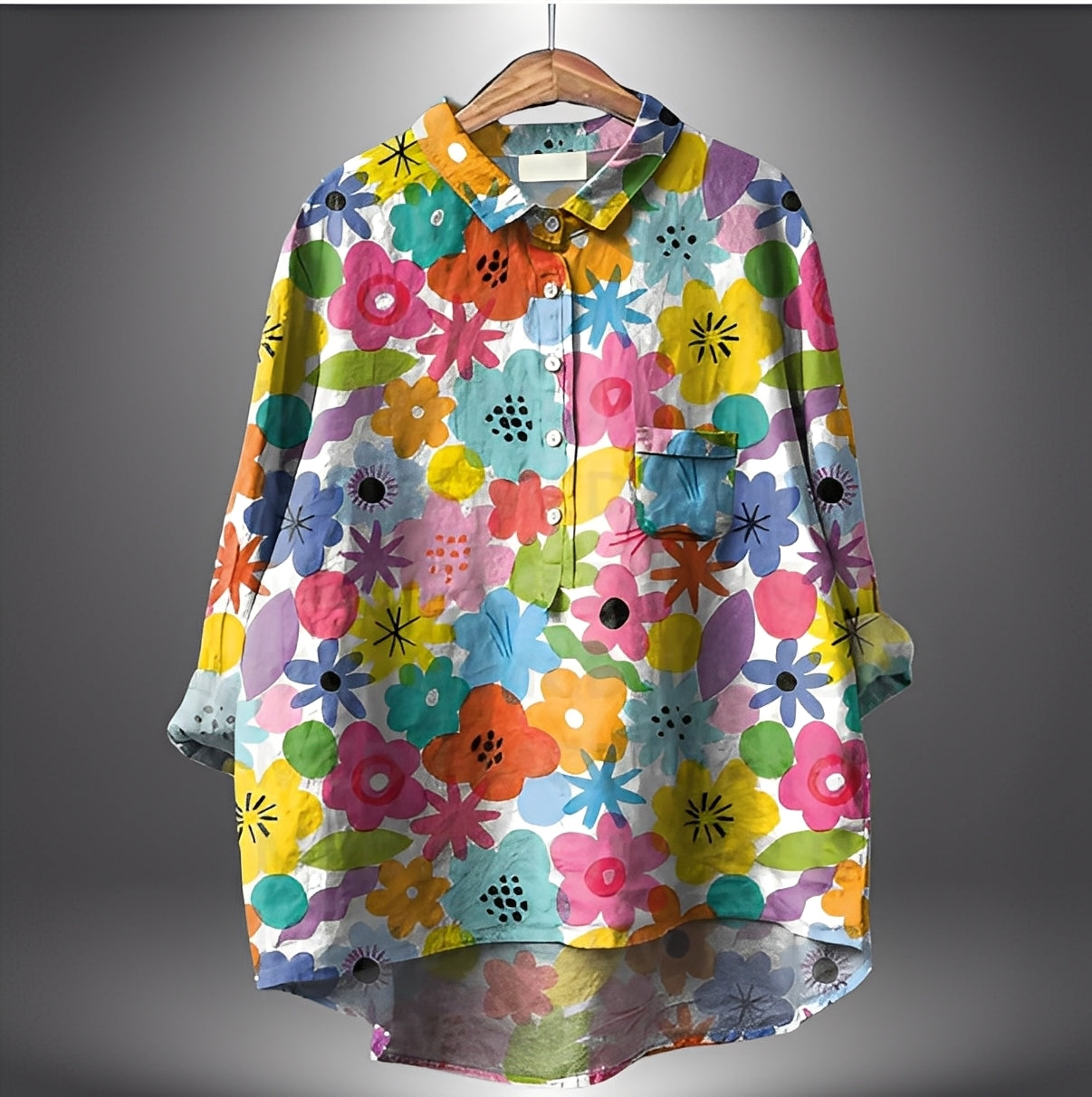 Garance - Klassisk skjorte med lange ærmer til kvinder