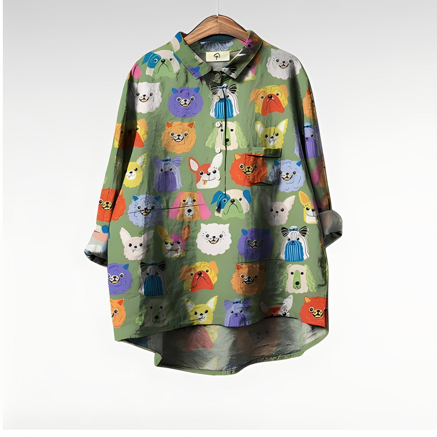 Eyden - Kunstnerisk langærmet skjorte til kvinder