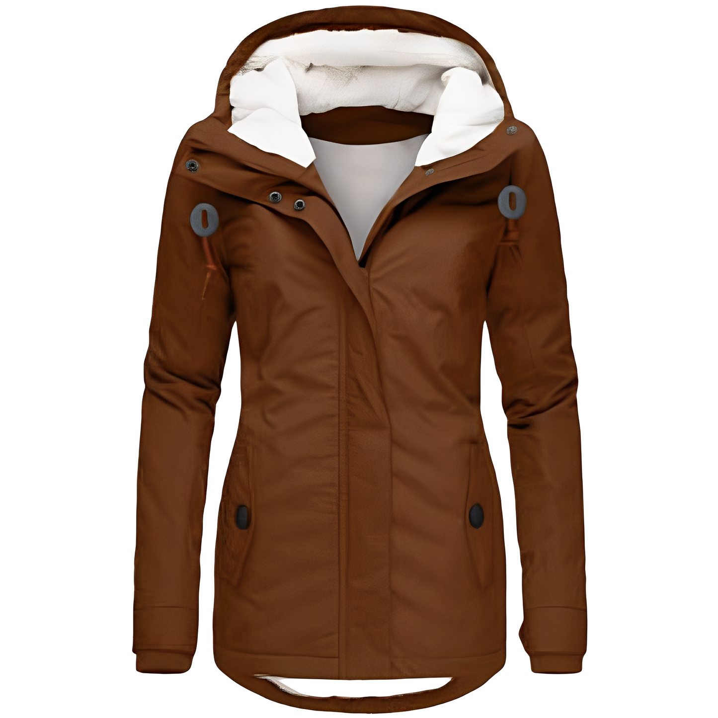 Valary - Vandtæt fløjlsjakke med hætte til damer