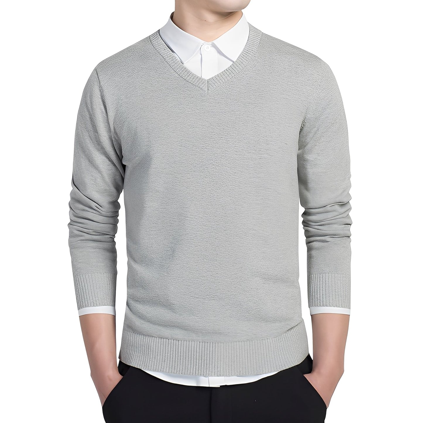 Tom - V-hals cashmere sweater til mænd
