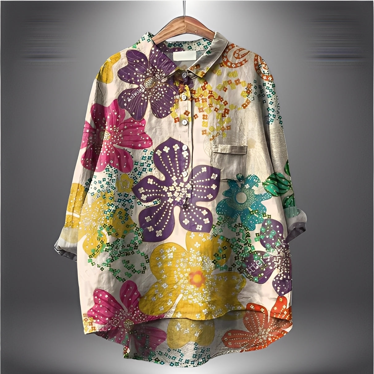 Garance - Klassisk skjorte med lange ærmer til kvinder