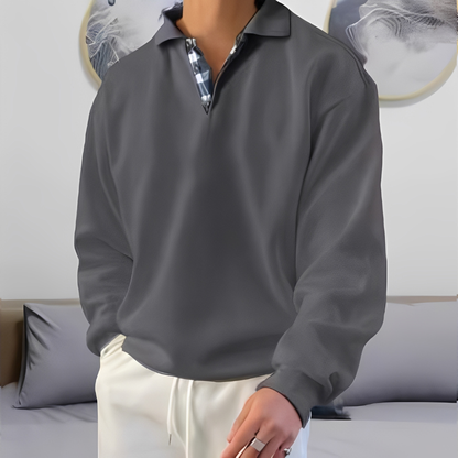 Colsen - Moderne sweater med lynlås til herrer