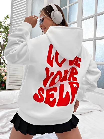 Daria – Gemusteret Bomulds-Hoodie