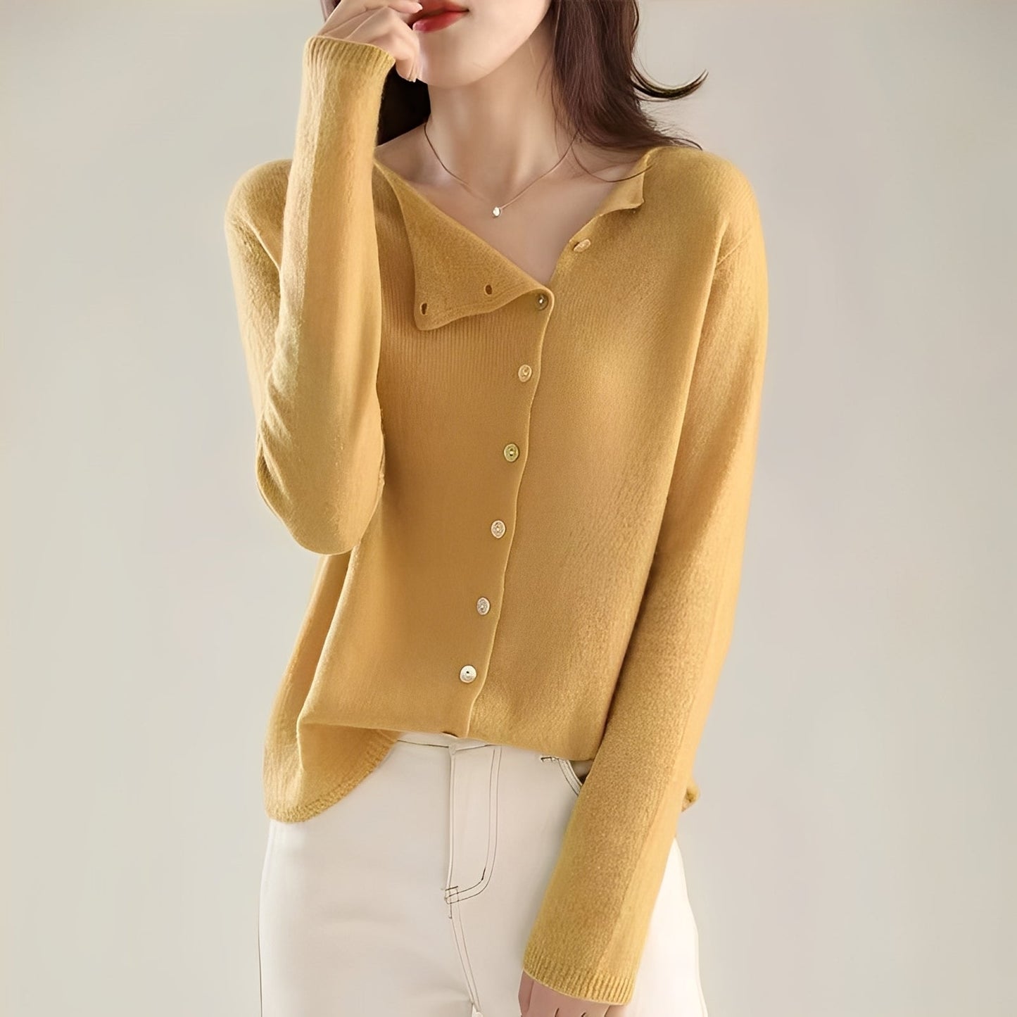 Genève - Elegant strikket cardigan til kvinder