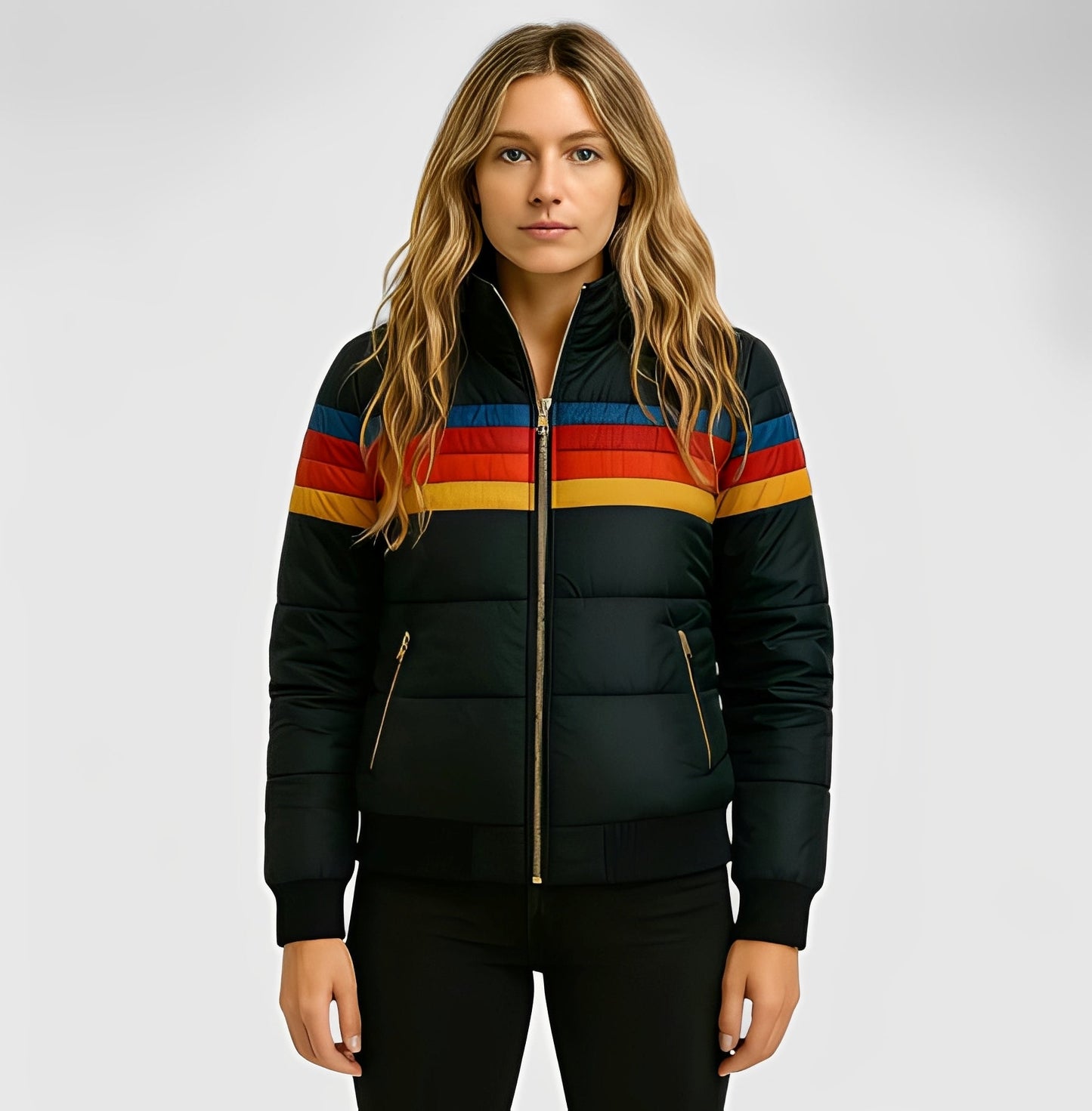 Hesterr - Pelsforet frakke med hætte til kvinder