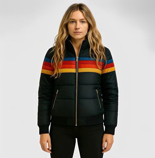 Hesterr - Pelsforet frakke med hætte til kvinder