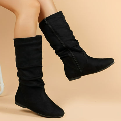 Abayomi - Støvler mellemlængde med lynlås til kvinder