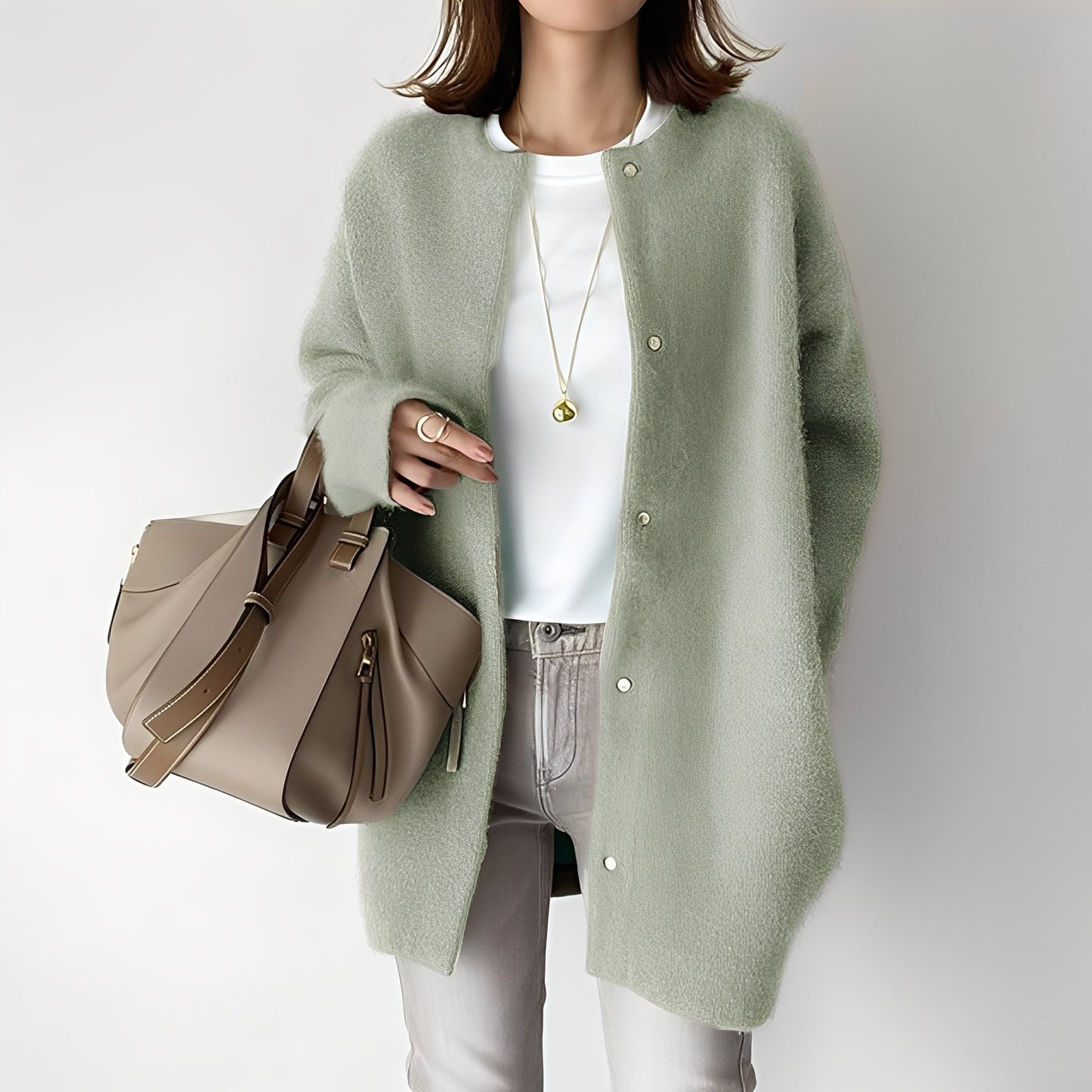 Lucille - Elegant og varm vintercardigan til kvinder