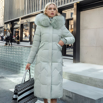 Rachel - Elegant, slank snit frakke med hætte til damer