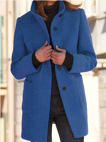 Julissa - Varm vinterfrakke med lomme til kvinder