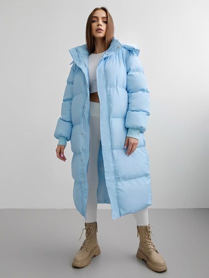 Eloise - Moderne, løs siddende frakke med hætte til damer