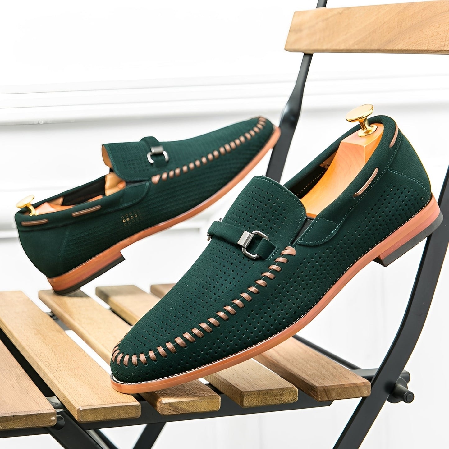 Wesley - Elegante Loafer af Ruskind til Herrer