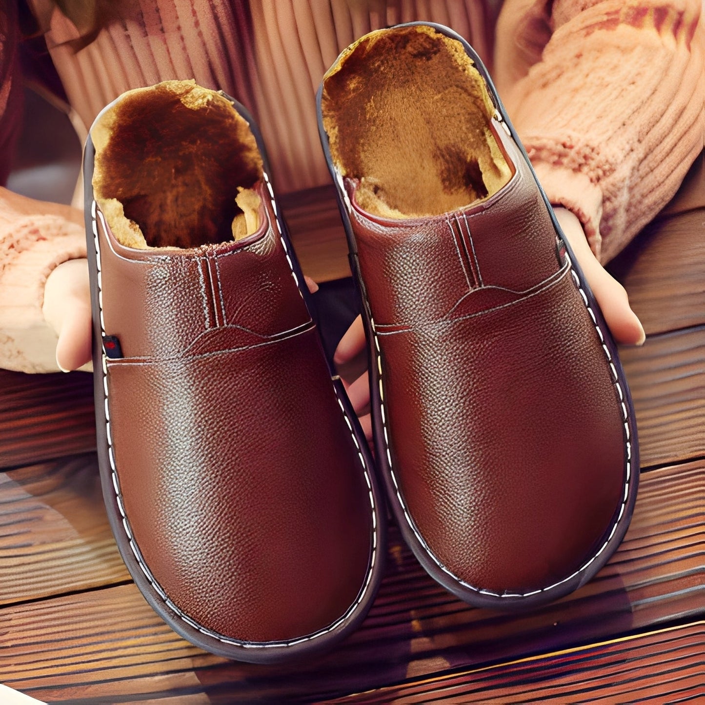 Xavier - Varme bomuldssandaler til mænd