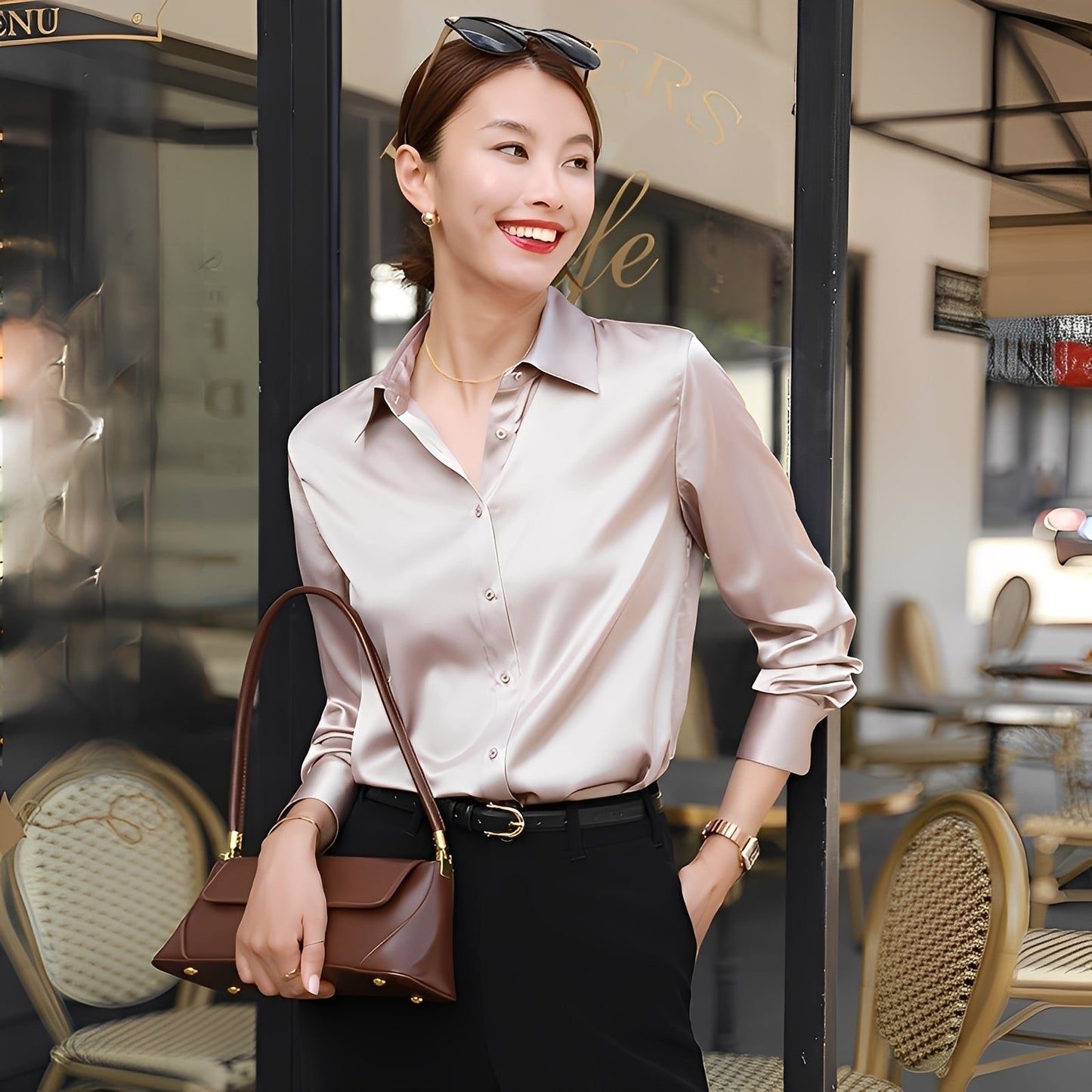 Mauricette - Elegante skjorter med lange ærmer til kvinder