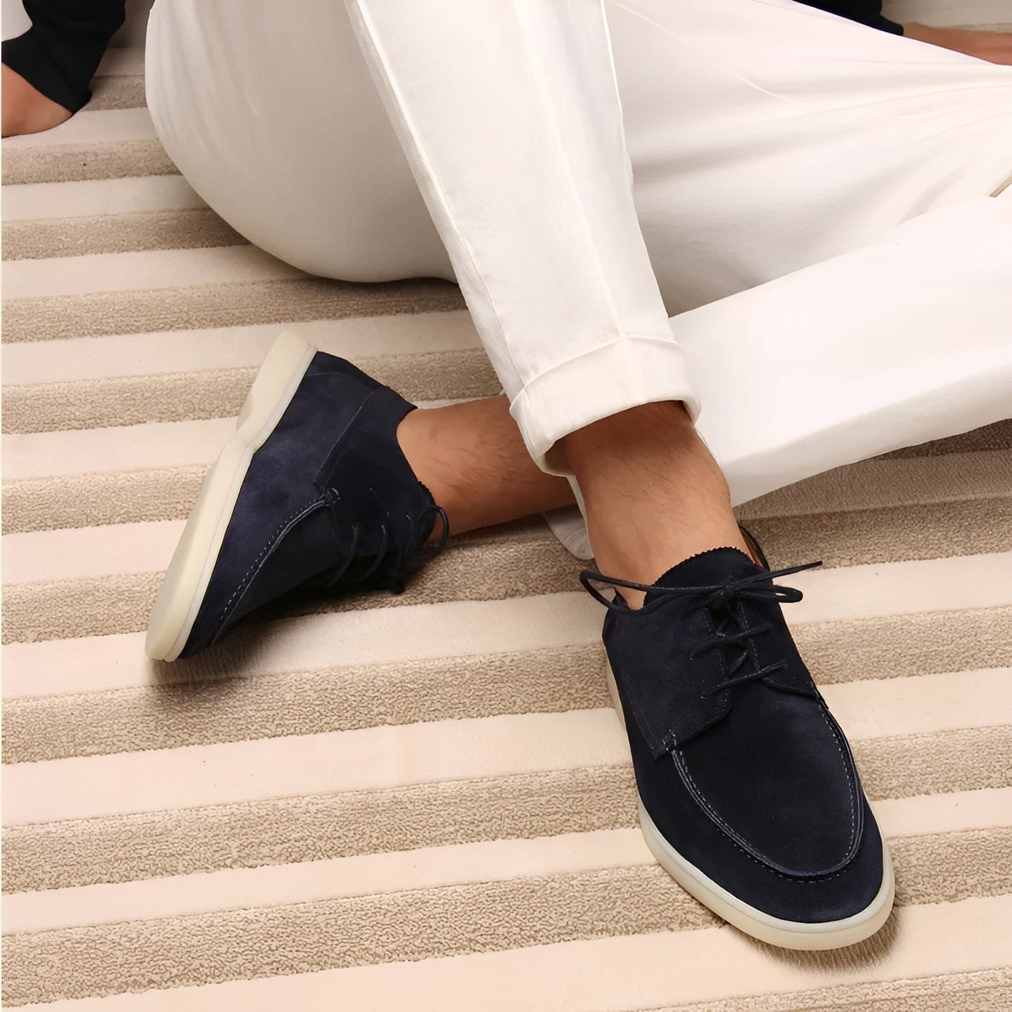 Andrew - Afslappede flade sko af ruskind til mænd