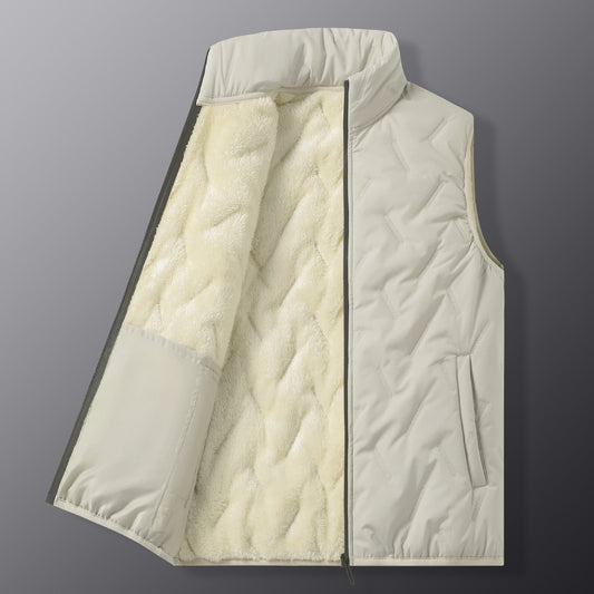 Steven - Moderne Sherpa-vest med plysfor til herrer