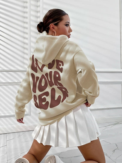 Daria – Gemusteret Bomulds-Hoodie