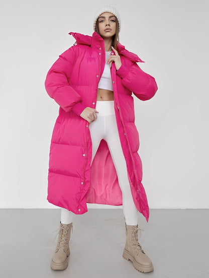 Eloise - Moderne, løs siddende frakke med hætte til damer