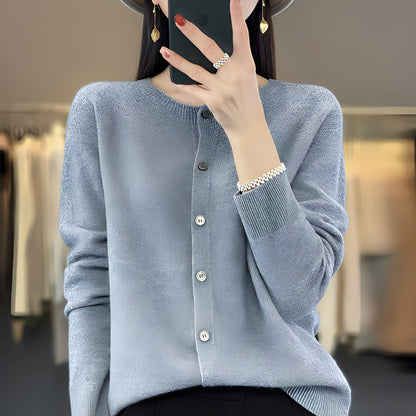 Haydée - Elegant kvindeknap cardigan