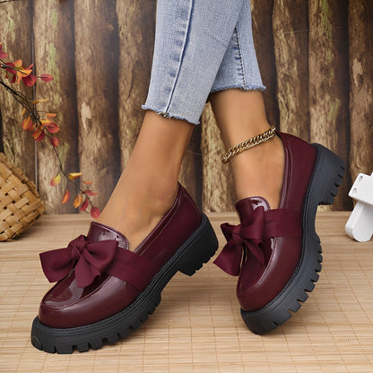 Eliza - Stilfulde Plateau-Lædersko med tyk Sål til Damer