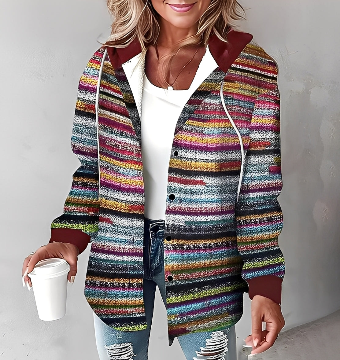 Éliette - Vinterternet hættetrøje til kvinder