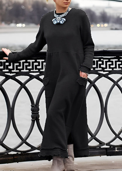 Emma - Stilfuld, løs, varm kjole til damer