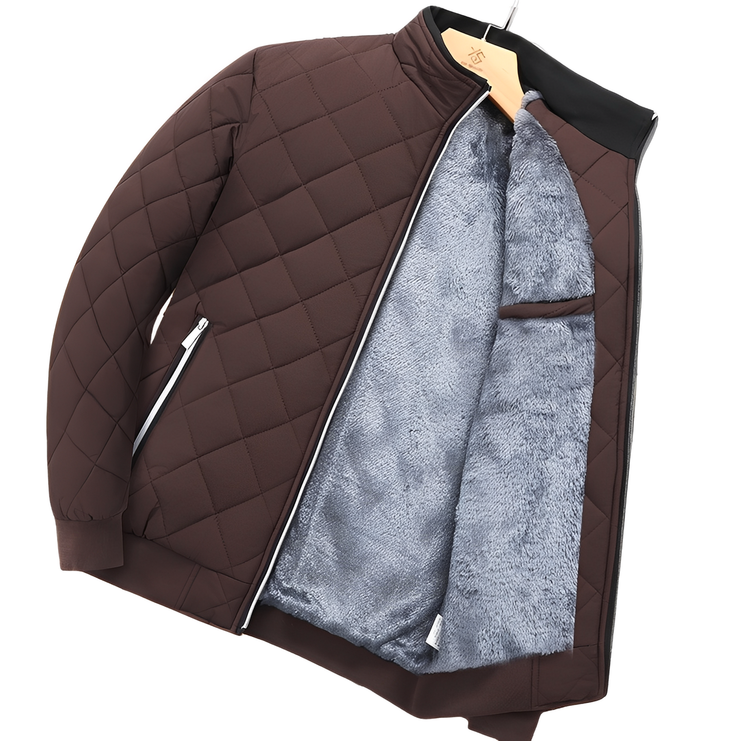 Willard - Varm steppjakke med fleecefor til herrer