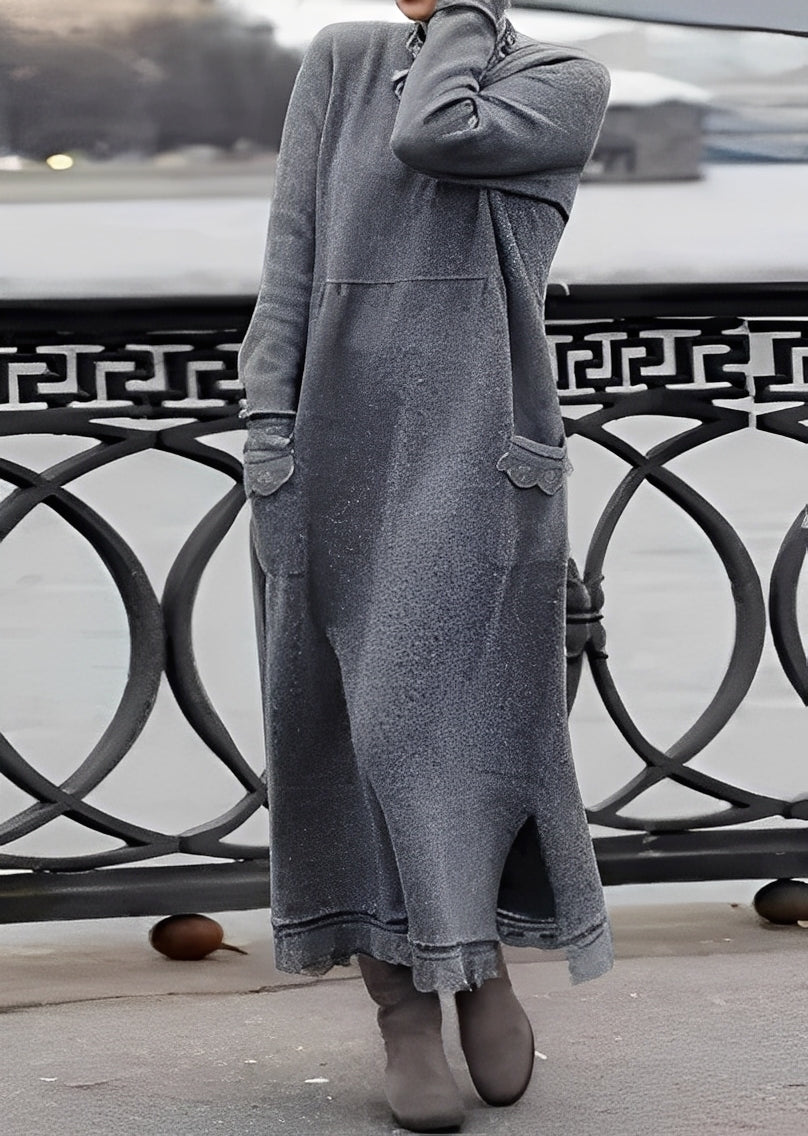 Emma - Stilfuld, løs, varm kjole til damer