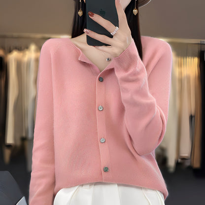 Haydée - Elegant kvindeknap cardigan