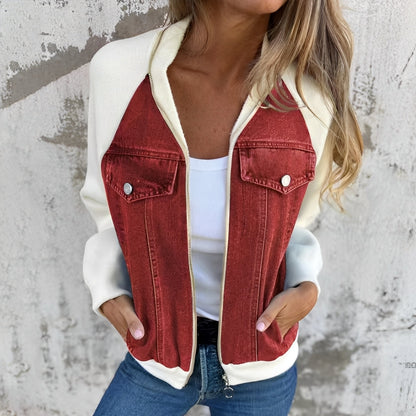 Libby - Afslappet denimjakke med raglanærmer til damer