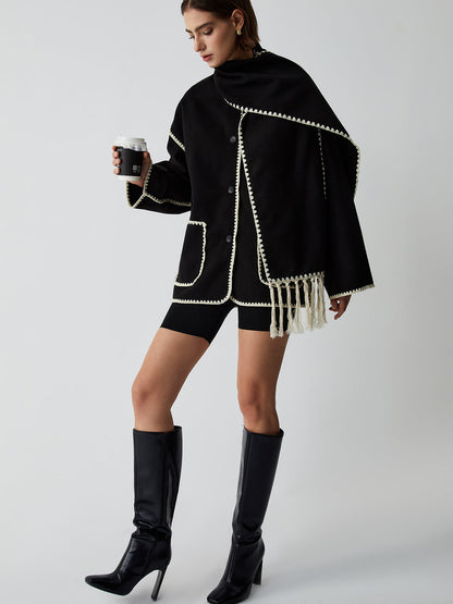 Elodie – Jakke med tørklæde